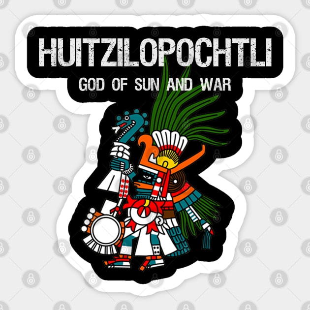 Huitzilopochtli God Of Sun And War Sticker by Styr Designs